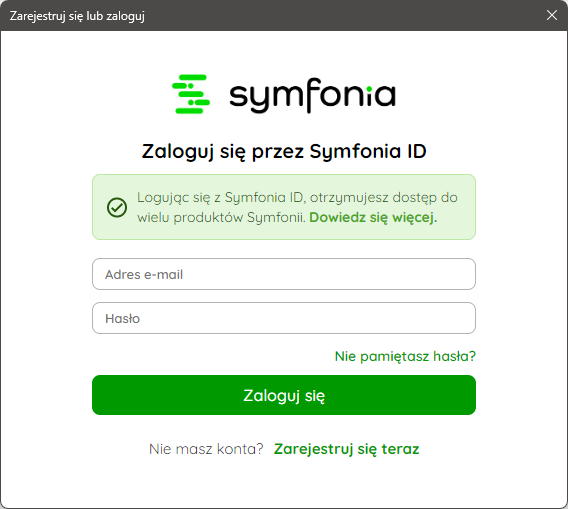 Połącz z Chmurą Symfonii - Symfonia ERP Administracja - Symfonia ...