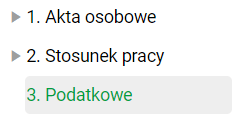 Wybór przykładowego folderu