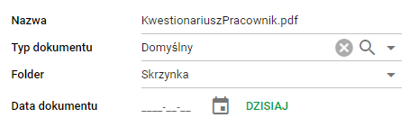 Ekran edycji dokumentu