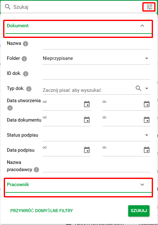 Wyszukiwarka dokumentów