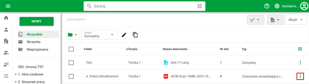 Przycisk trzech kropek