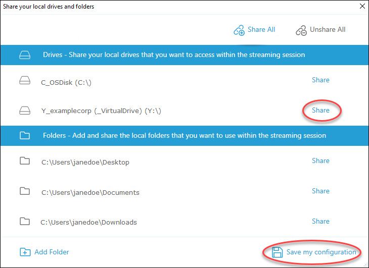 AppStream2-Client-Local-Drives-Folders-Share-Specific